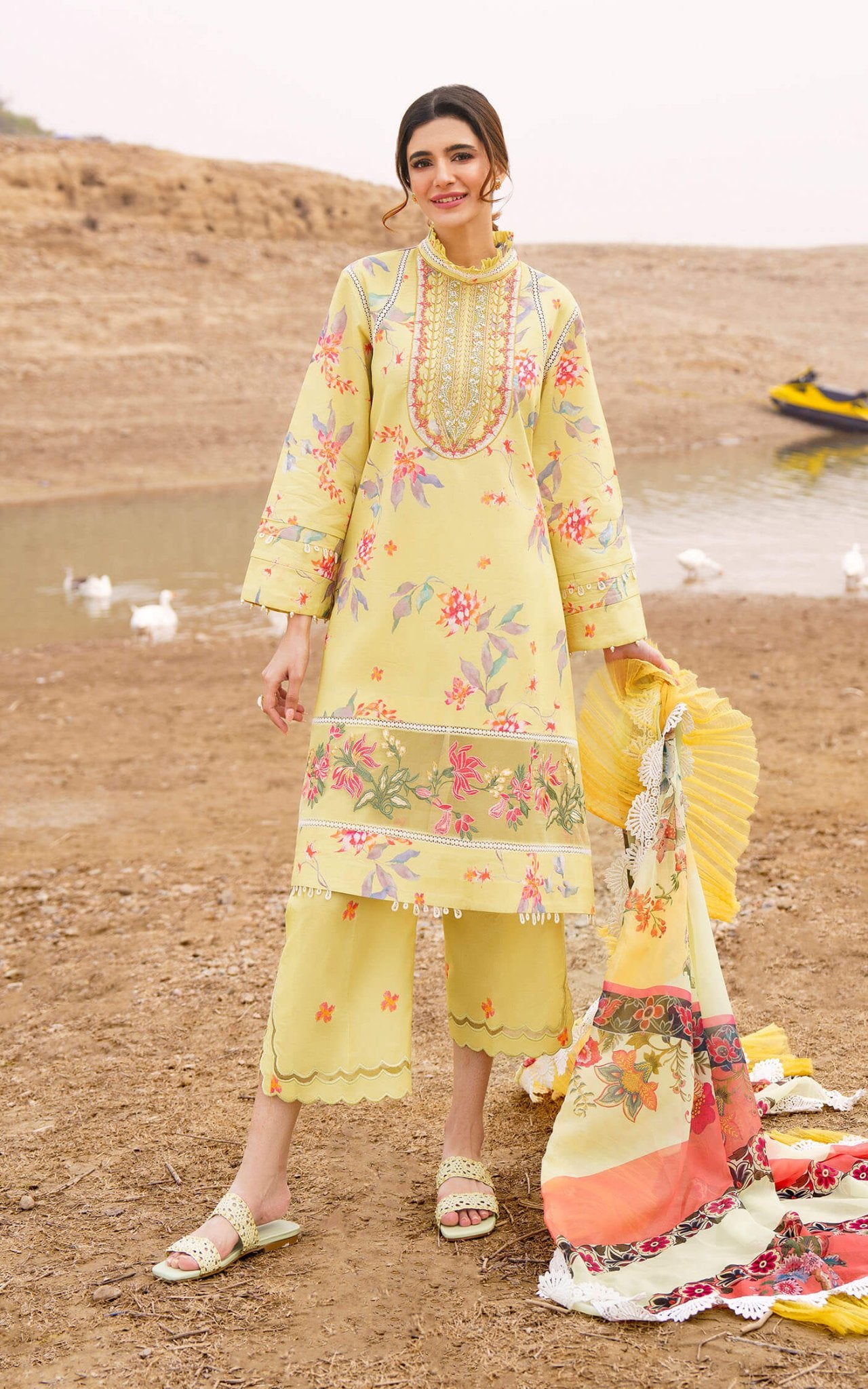 Asifa and Nabeel | Meraki Summer 24 | ORCHID - U141M007 - Pakistani Clothes - Hoorain Designer Wear