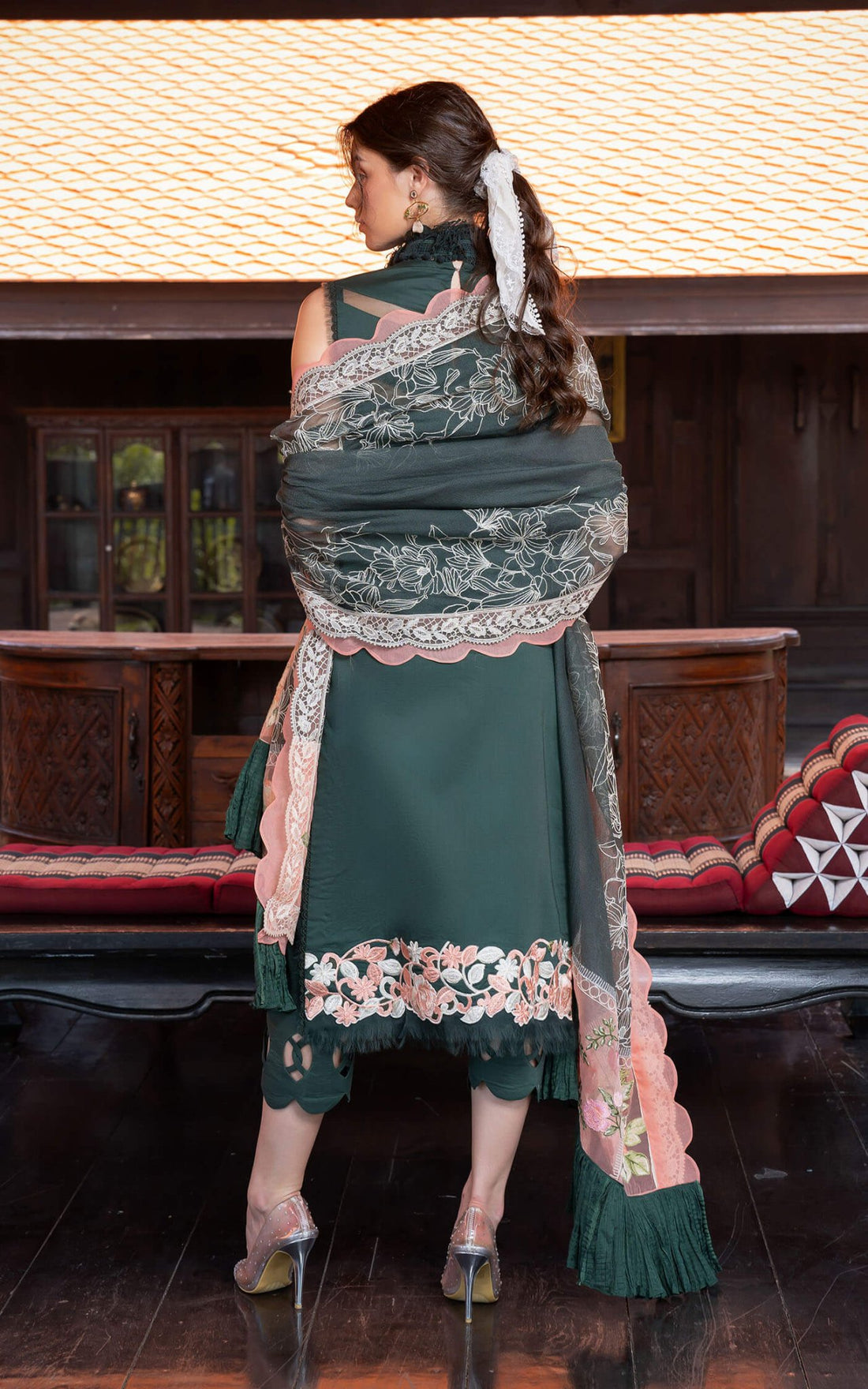 Asifa and Nabeel | Rosemary Ruffles 24 | Charisma - Pakistani Clothes - Hoorain Designer Wear