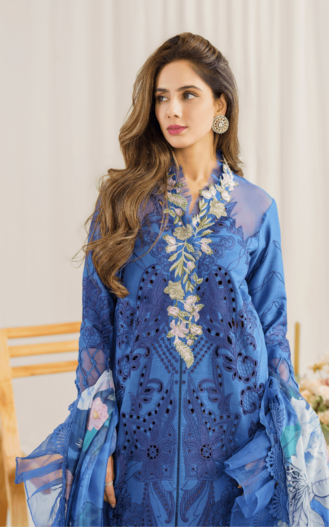 Asifa & Nabeel | Luxury Lawn | Peri Winkal PP - 4 - Pakistani Clothes - Hoorain Designer Wear