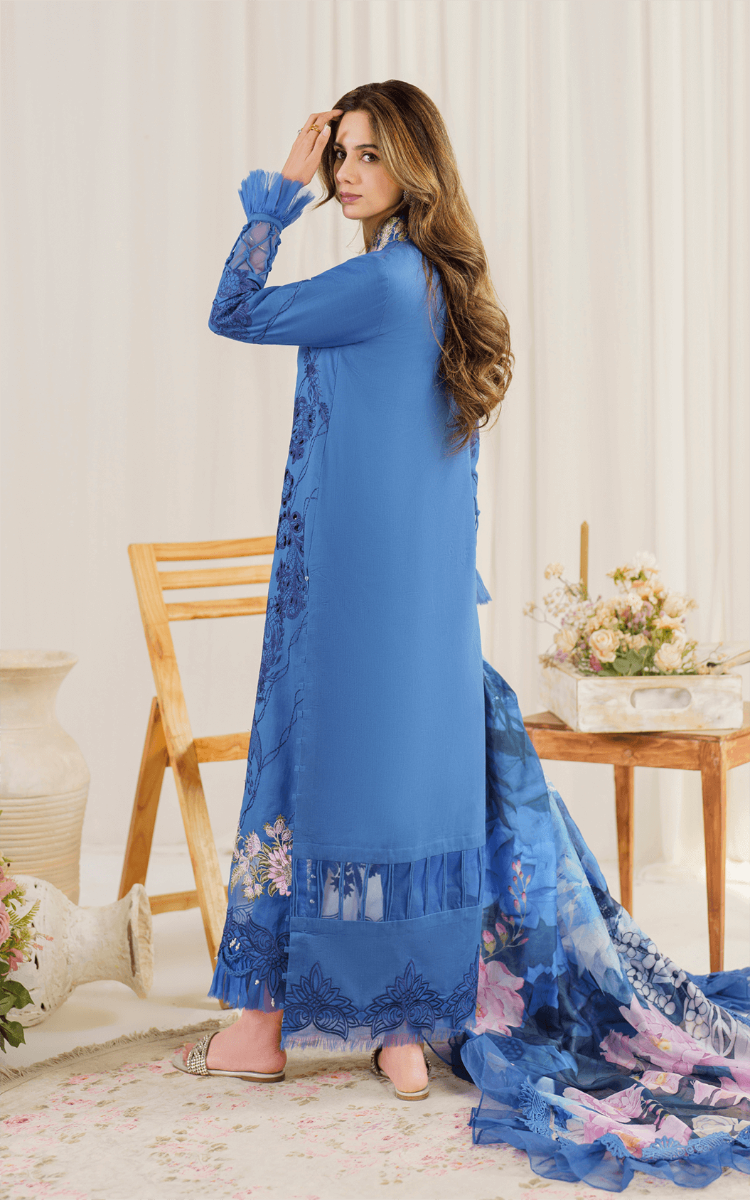 Asifa & Nabeel | Luxury Lawn | Peri Winkal PP - 4 - Pakistani Clothes - Hoorain Designer Wear