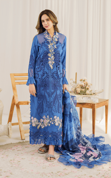 Asifa & Nabeel | Luxury Lawn | Peri Winkal PP - 4 - Pakistani Clothes - Hoorain Designer Wear