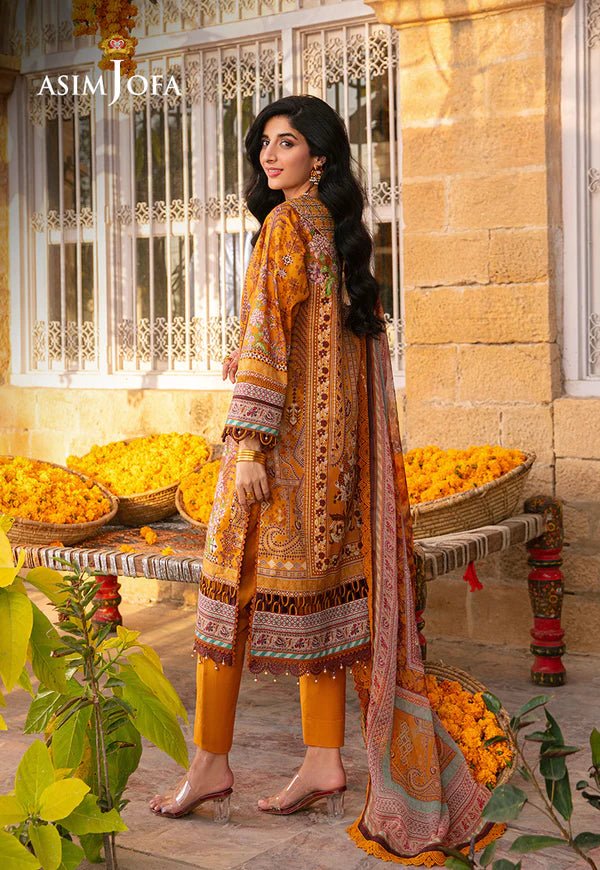 Asim Jofa | Aira Summer Prints | AJAR - 15 - Pakistani Clothes - Hoorain Designer Wear