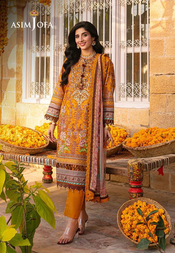 Asim Jofa | Aira Summer Prints | AJAR - 15 - Pakistani Clothes - Hoorain Designer Wear