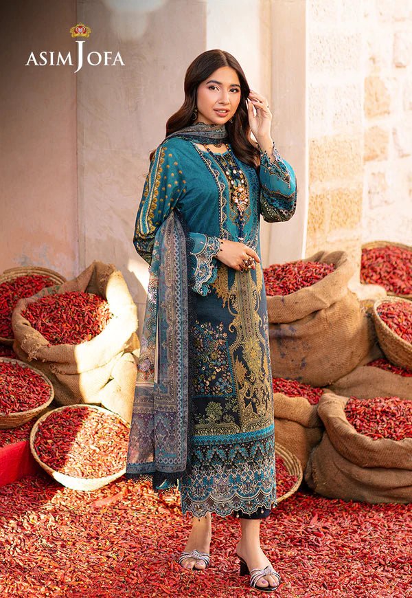 Asim Jofa | Aira Summer Prints | AJAR 22 - Pakistani Clothes - Hoorain Designer Wear