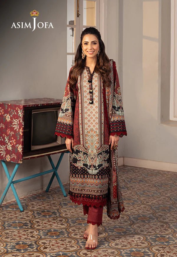 Asim Jofa | Aira Summer Prints | AJAR - 26 - Pakistani Clothes - Hoorain Designer Wear