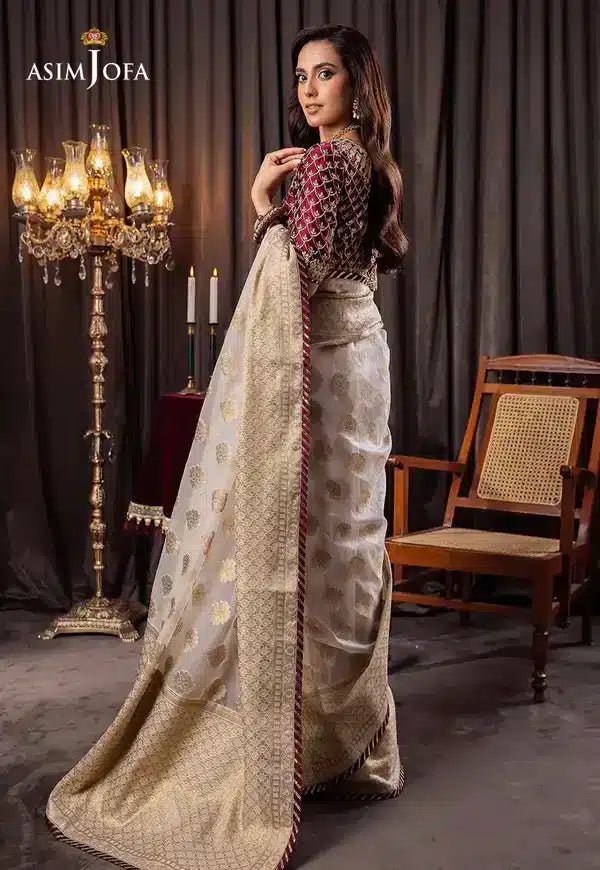 Asim Jofa | Bekhudi Luxury Chiffon 23 | AJBK - 04 - Pakistani Clothes - Hoorain Designer Wear