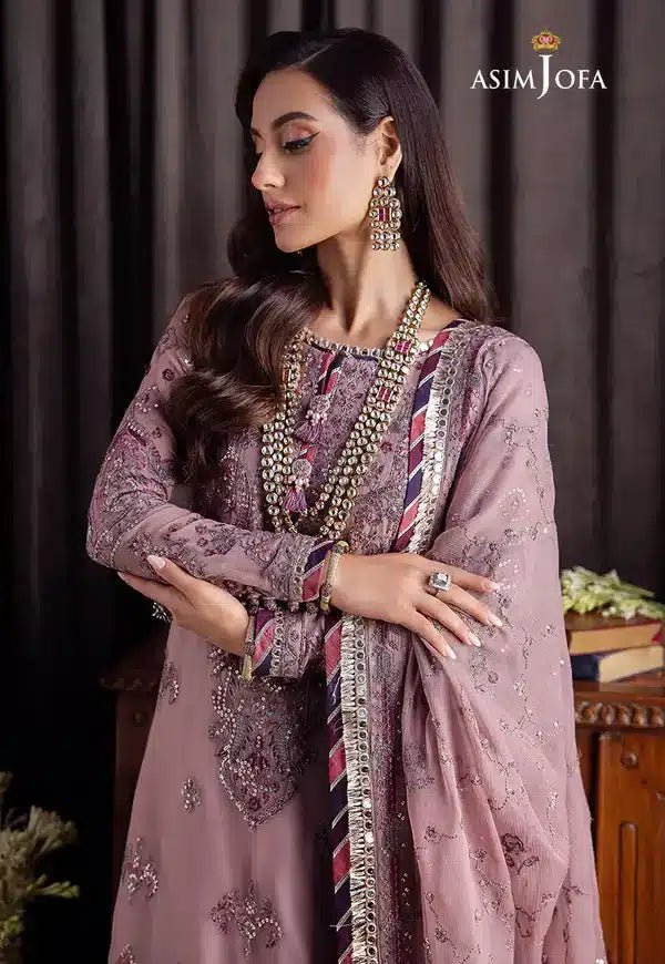 Asim Jofa | Bekhudi Luxury Chiffon 23 | AJBK - 04 - Pakistani Clothes - Hoorain Designer Wear