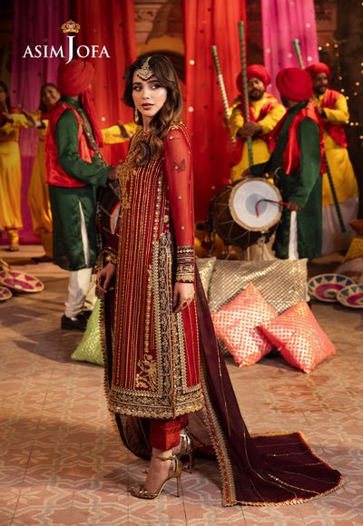 Asim Jofa | Chamak Damak Festive 24 | AJCD - 28 - Pakistani Clothes - Hoorain Designer Wear