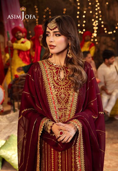 Asim Jofa | Chamak Damak Festive 24 | AJCD - 28 - Pakistani Clothes - Hoorain Designer Wear