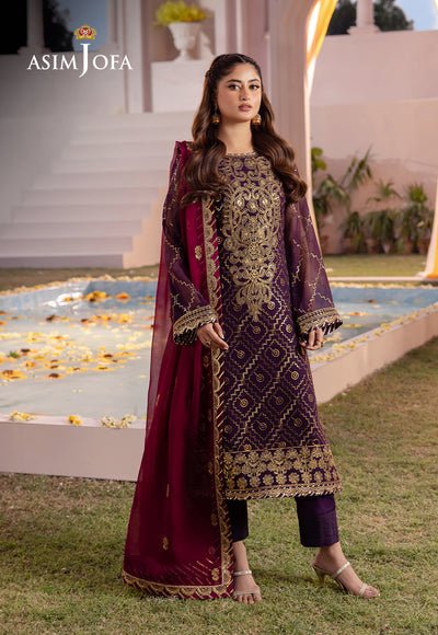 Asim Jofa | Dhanak Rang Collection | AJCF - 02 - Pakistani Clothes - Hoorain Designer Wear