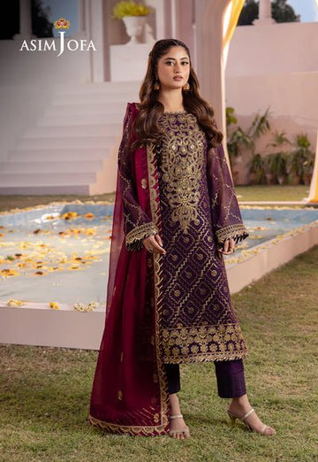 Asim Jofa | Dhanak Rang Collection | AJCF - 02 - Pakistani Clothes - Hoorain Designer Wear