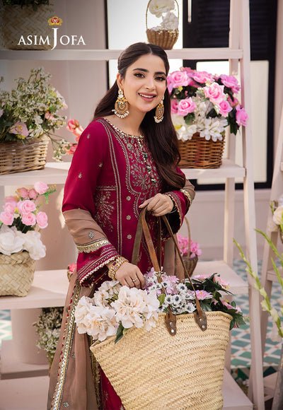 Asim Jofa | Dhanak Rang Collection | AJCF - 20 - Pakistani Clothes - Hoorain Designer Wear