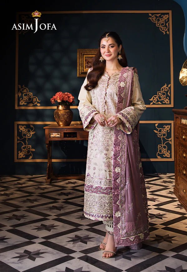 Asim Jofa | Fasana e Ishq Eid Luxury Lawn | AJFI - 15 - Pakistani Clothes - Hoorain Designer Wear