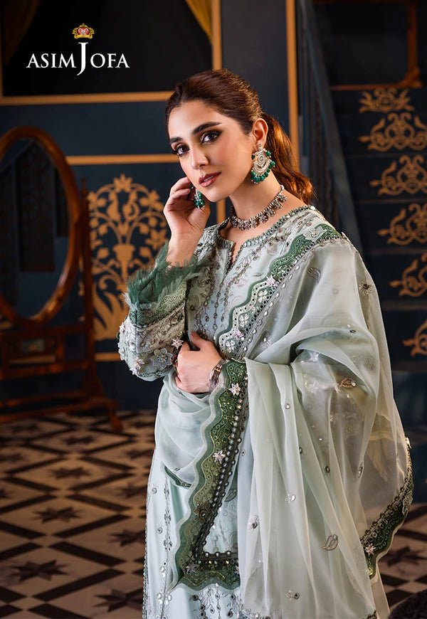 Asim Jofa | Fasana e Ishq Eid Luxury Lawn | AJFI - 17 - Pakistani Clothes - Hoorain Designer Wear