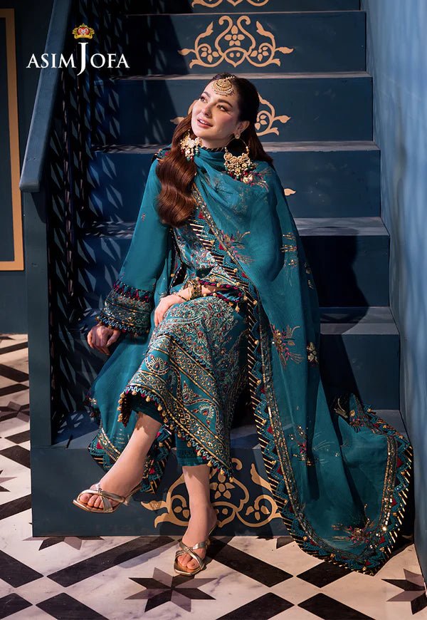 Asim Jofa | Fasana e Ishq Eid Luxury Lawn | AJFI - 20 - Pakistani Clothes - Hoorain Designer Wear