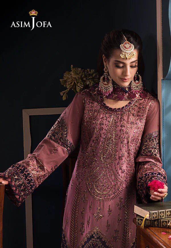 Asim Jofa | Fasana e Ishq Eid Luxury Lawn | AJFI - 22 - Pakistani Clothes - Hoorain Designer Wear