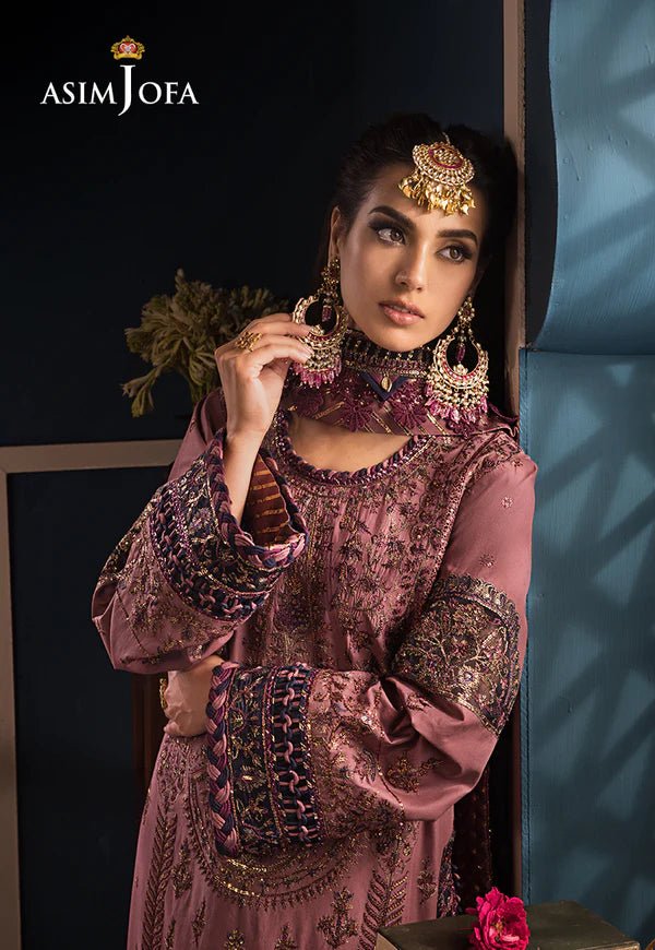 Asim Jofa | Fasana e Ishq Eid Luxury Lawn | AJFI - 22 - Pakistani Clothes - Hoorain Designer Wear