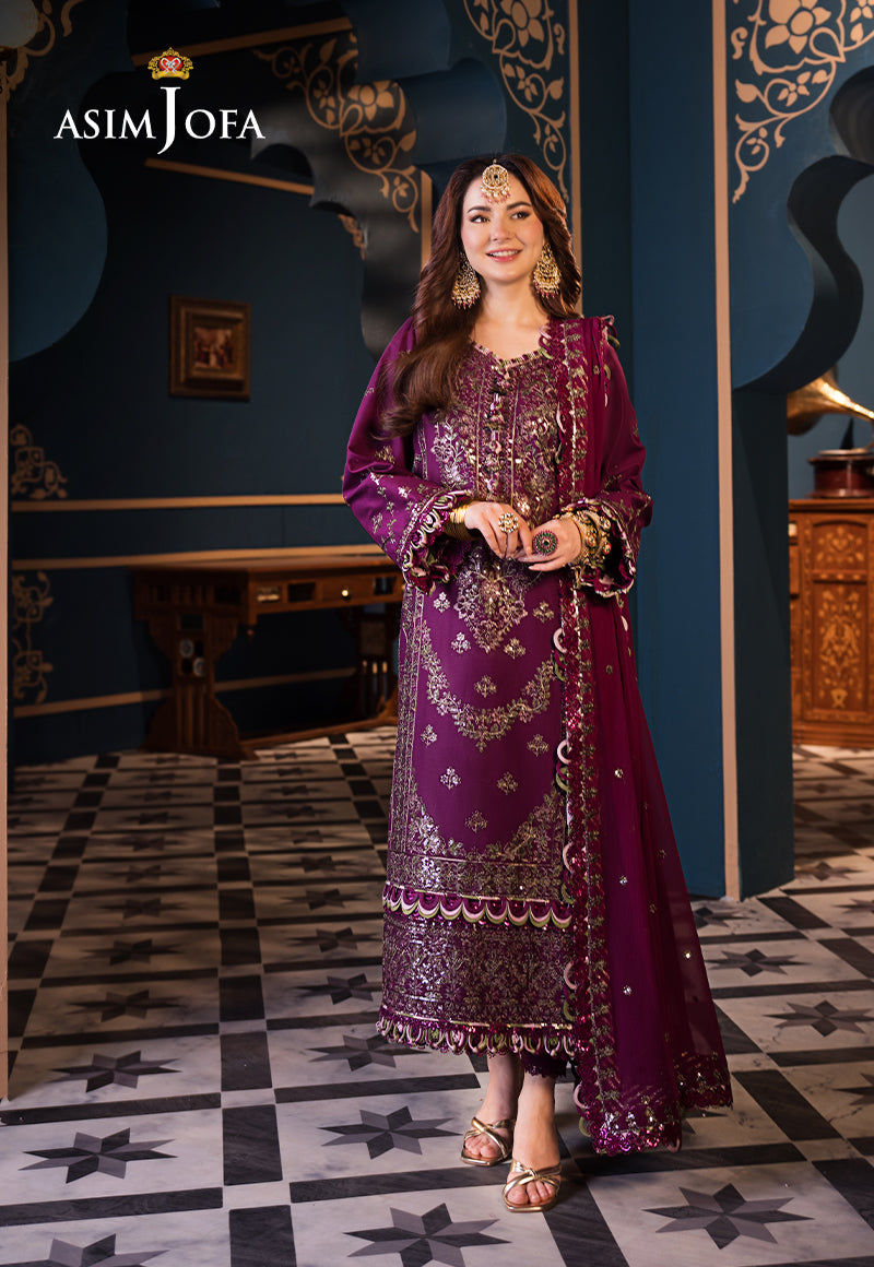 Asim Jofa | Fasana e Ishq Eid Luxury Lawn | AJFI-11 - Pakistani Clothes for women, in United Kingdom and United States