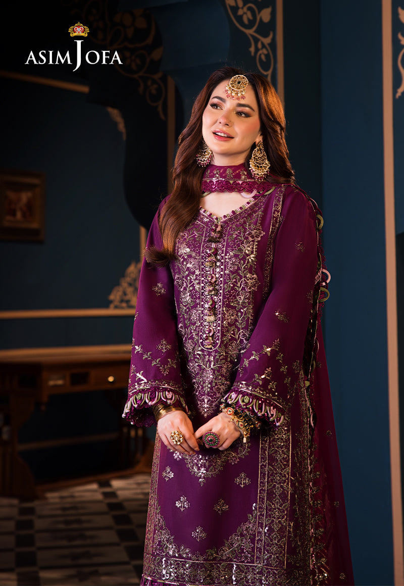 Asim Jofa | Fasana e Ishq Eid Luxury Lawn | AJFI-11 - Pakistani Clothes for women, in United Kingdom and United States