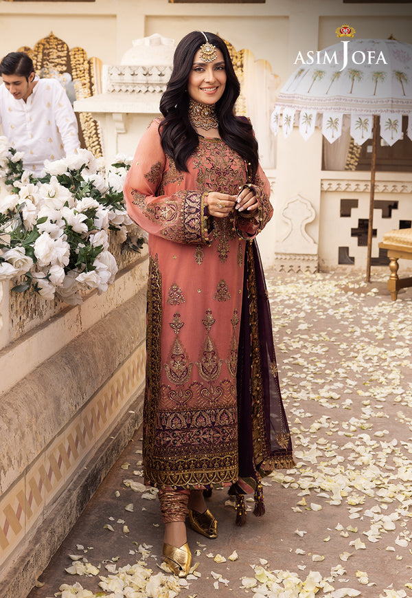 Asim Jofa | Shehnai Festive Collection | AJSH-13 - Hoorain Designer Wear - Pakistani Ladies Branded Stitched Clothes in United Kingdom, United states, CA and Australia