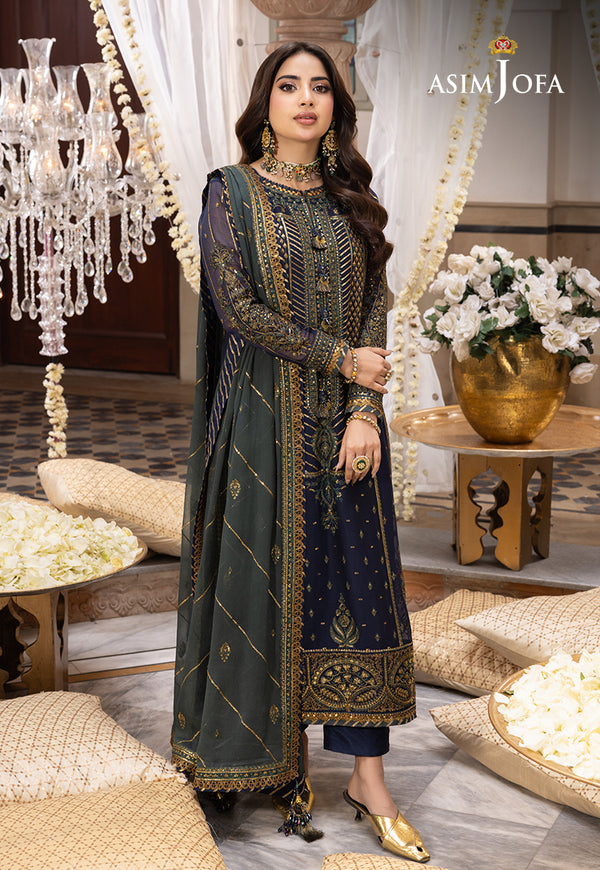 Asim Jofa | Shehnai Festive Collection | AJSH-12 - Hoorain Designer Wear - Pakistani Ladies Branded Stitched Clothes in United Kingdom, United states, CA and Australia