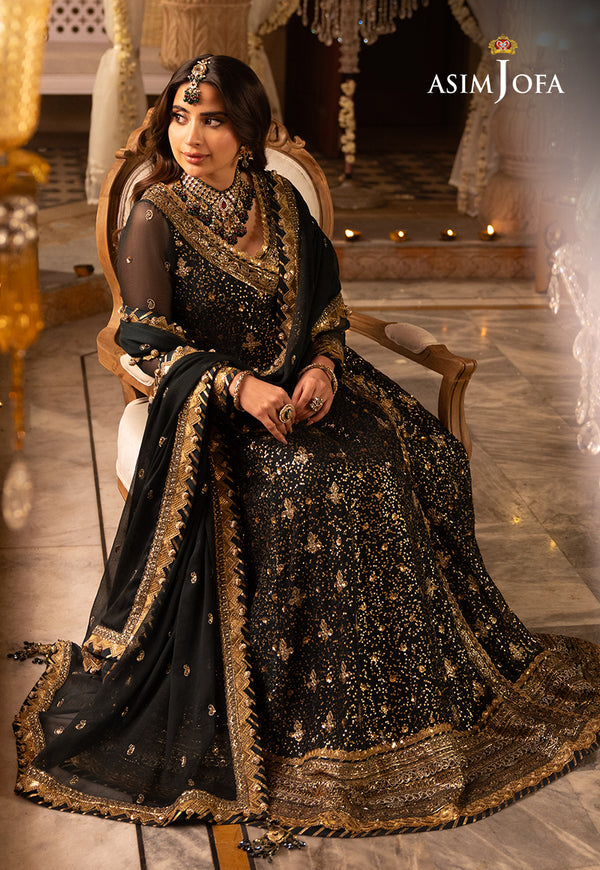 Asim Jofa | Shehnai Festive Collection | AJSH-05 - Hoorain Designer Wear - Pakistani Ladies Branded Stitched Clothes in United Kingdom, United states, CA and Australia