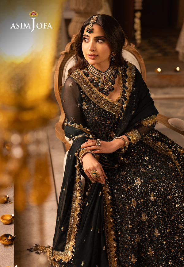 Asim Jofa | Shehnai Festive Collection | AJSH-05 - Hoorain Designer Wear - Pakistani Ladies Branded Stitched Clothes in United Kingdom, United states, CA and Australia