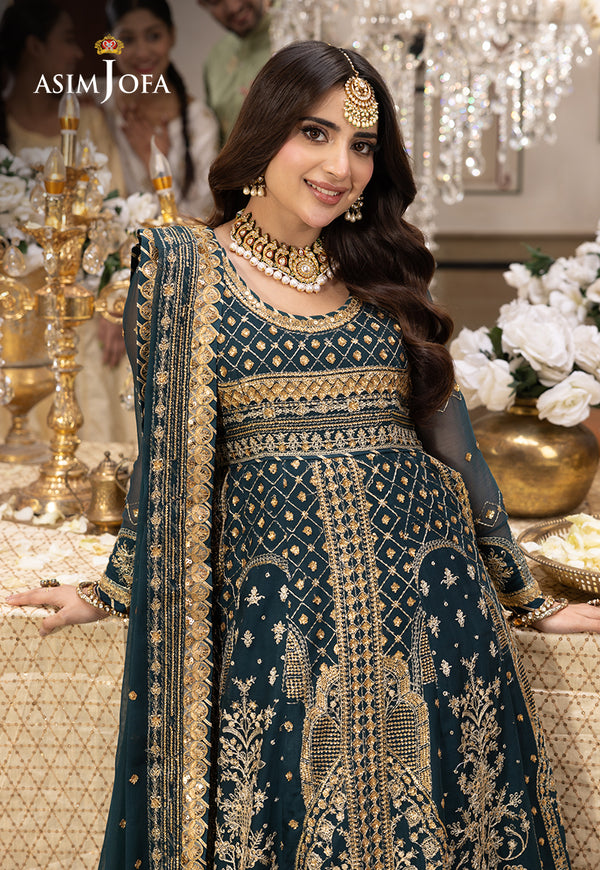 Asim Jofa | Shehnai Festive Collection | AJSH-18 - Hoorain Designer Wear - Pakistani Ladies Branded Stitched Clothes in United Kingdom, United states, CA and Australia