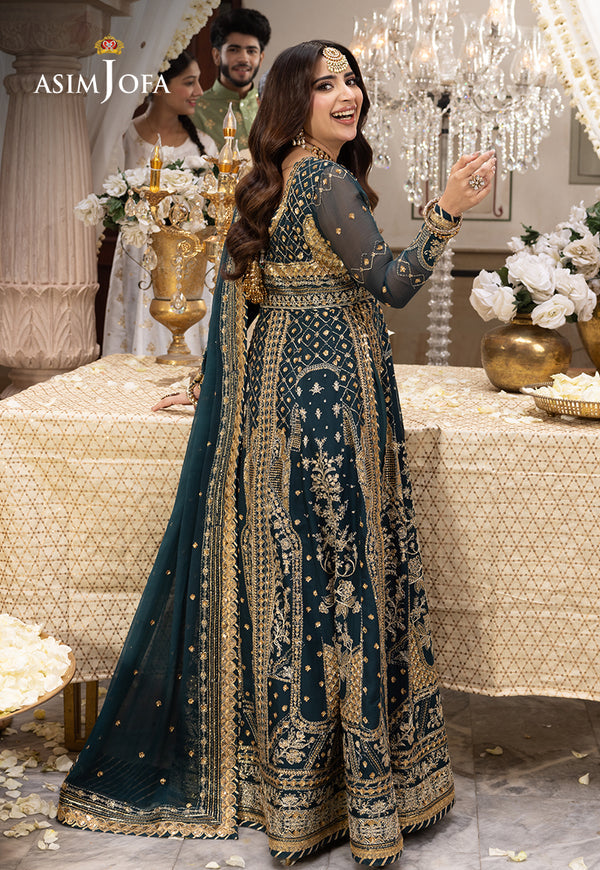 Asim Jofa | Shehnai Festive Collection | AJSH-18 - Hoorain Designer Wear - Pakistani Ladies Branded Stitched Clothes in United Kingdom, United states, CA and Australia