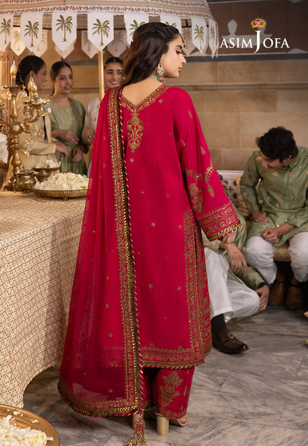 Asim Jofa | Shehnai Festive Collection | AJSH-09 - Hoorain Designer Wear - Pakistani Ladies Branded Stitched Clothes in United Kingdom, United states, CA and Australia
