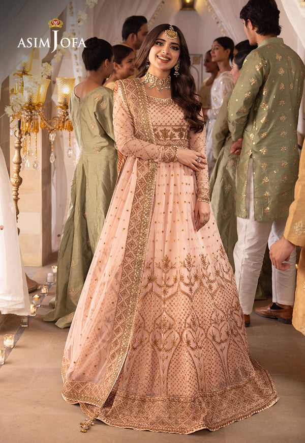 Asim Jofa | Shehnai Festive Collection | AJSH-15 - Hoorain Designer Wear - Pakistani Ladies Branded Stitched Clothes in United Kingdom, United states, CA and Australia