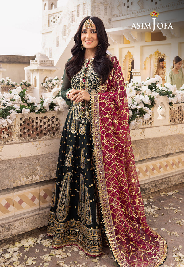 Asim Jofa | Shehnai Festive Collection | AJSH-11 - Hoorain Designer Wear - Pakistani Ladies Branded Stitched Clothes in United Kingdom, United states, CA and Australia