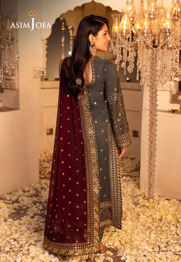 Asim Jofa | Shehnai Festive Collection | AJSH-07 - Hoorain Designer Wear - Pakistani Ladies Branded Stitched Clothes in United Kingdom, United states, CA and Australia