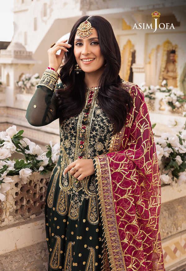 Asim Jofa | Shehnai Festive Collection | AJSH-11 - Hoorain Designer Wear - Pakistani Ladies Branded Stitched Clothes in United Kingdom, United states, CA and Australia