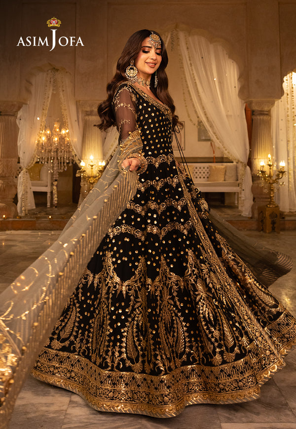 Asim Jofa | Shehnai Festive Collection | AJSH-05 - Hoorain Designer Wear - Pakistani Ladies Branded Stitched Clothes in United Kingdom, United states, CA and Australia