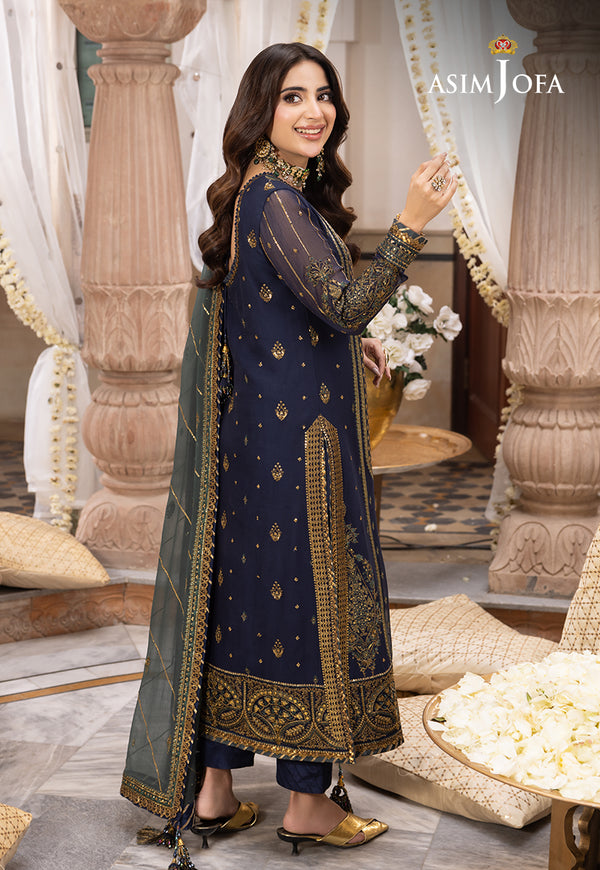 Asim Jofa | Shehnai Festive Collection | AJSH-12 - Hoorain Designer Wear - Pakistani Ladies Branded Stitched Clothes in United Kingdom, United states, CA and Australia