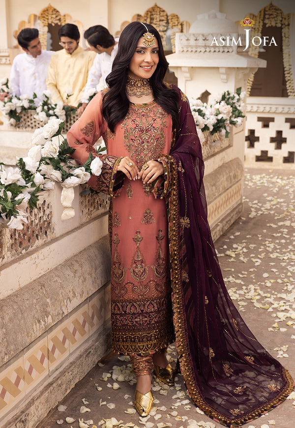 Asim Jofa | Shehnai Festive Collection | AJSH-13 - Hoorain Designer Wear - Pakistani Ladies Branded Stitched Clothes in United Kingdom, United states, CA and Australia
