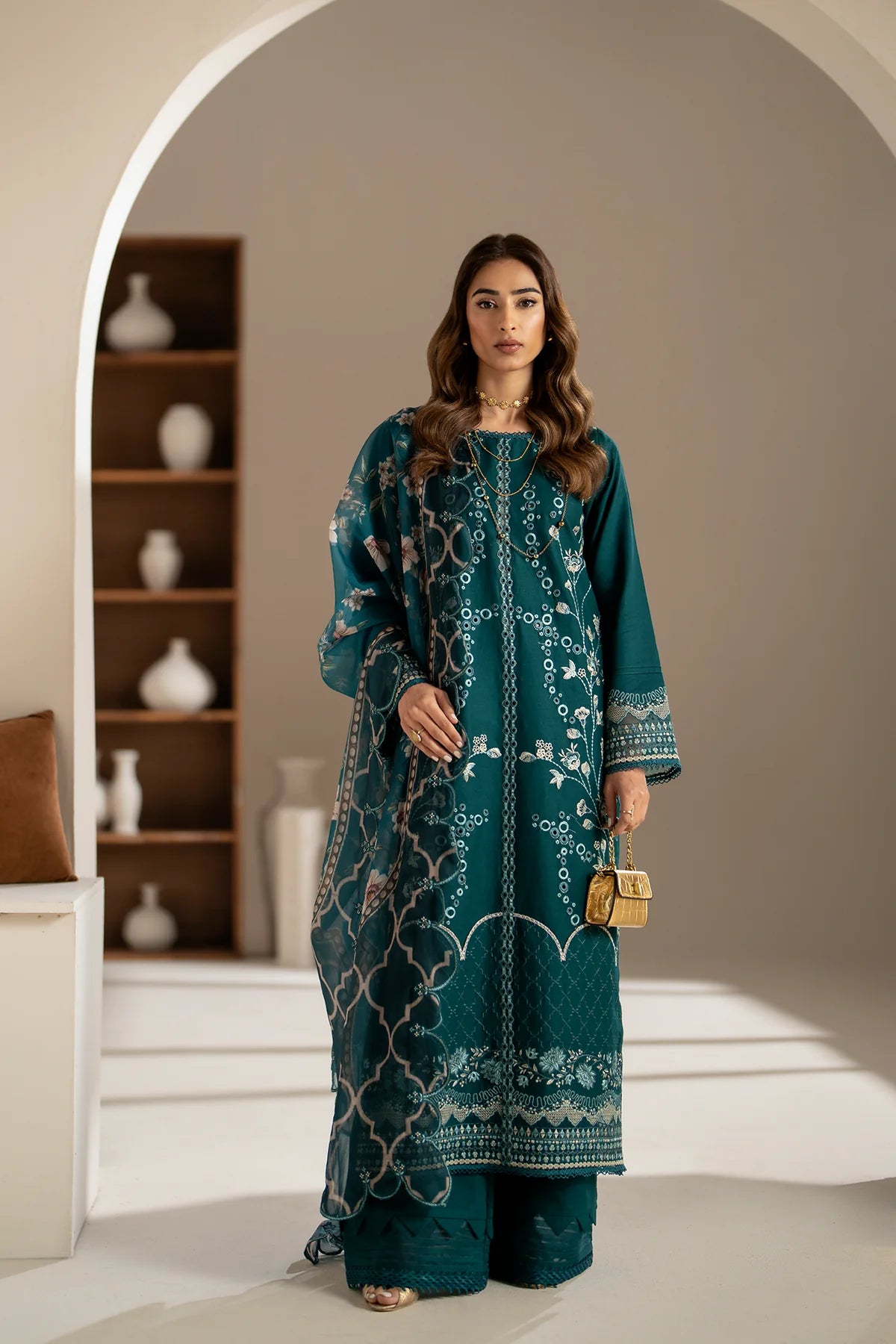 Azzal | Aghaaz Luxury Lawn | Mehr - Pakistani Clothes for women, in United Kingdom and United States