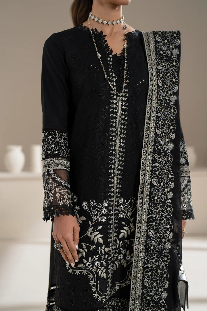 Azzal | Aghaaz Luxury Lawn | Siyah - Pakistani Clothes for women, in United Kingdom and United States