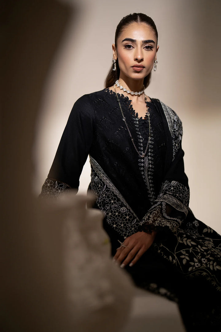 Azzal | Aghaaz Luxury Lawn | Siyah - Pakistani Clothes for women, in United Kingdom and United States