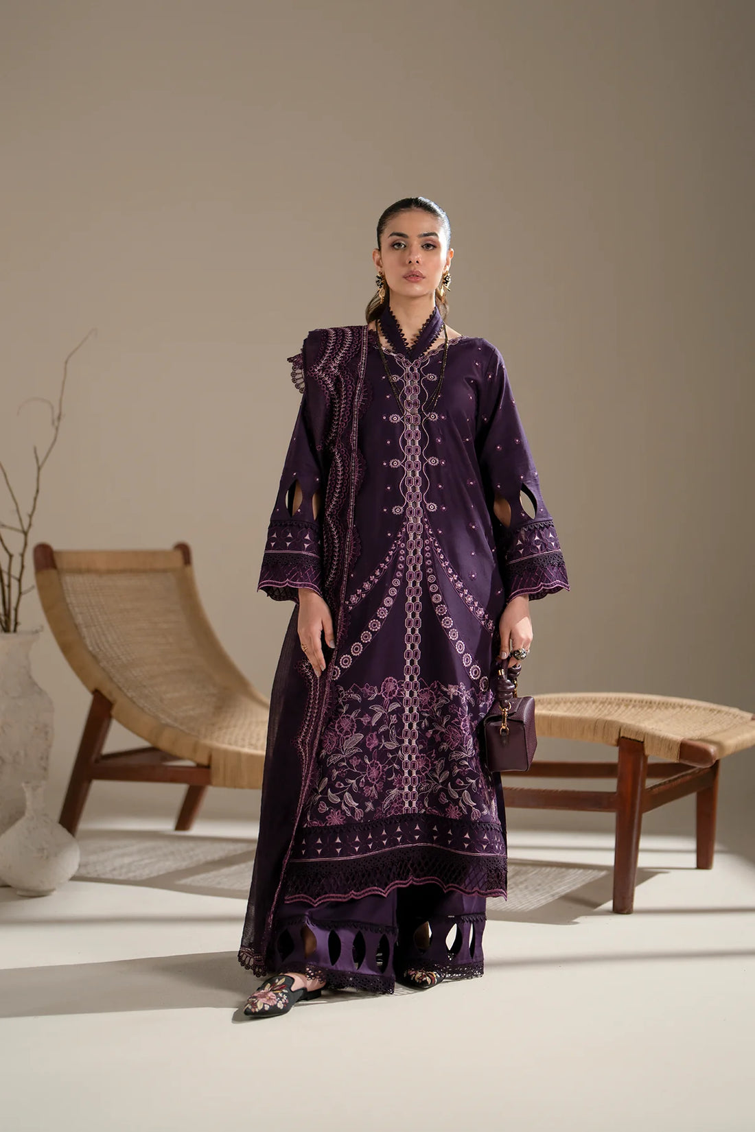 Azzal | Aghaaz Luxury Lawn | Aroma - Pakistani Clothes for women, in United Kingdom and United States