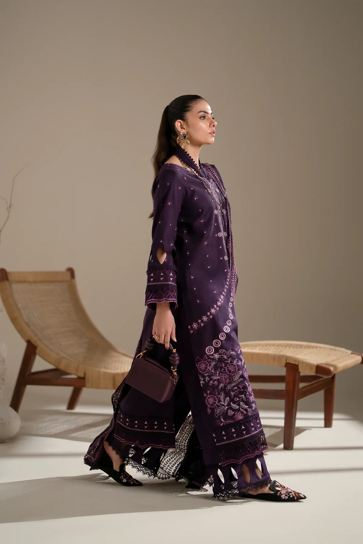 Azzal | Aghaaz Luxury Lawn | Aroma - Pakistani Clothes for women, in United Kingdom and United States