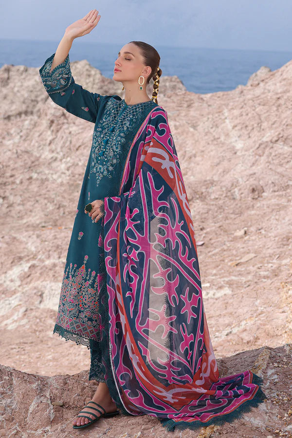 Ayzel | Tropicana Lawn 24 | Peacock - Hoorain Designer Wear - Pakistani Designer Clothes for women, in United Kingdom, United states, CA and Australia