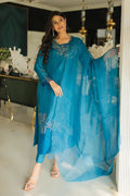 Jeem | Luxury Pret | AZURE TEAL - Pakistani Clothes for women, in United Kingdom and United States