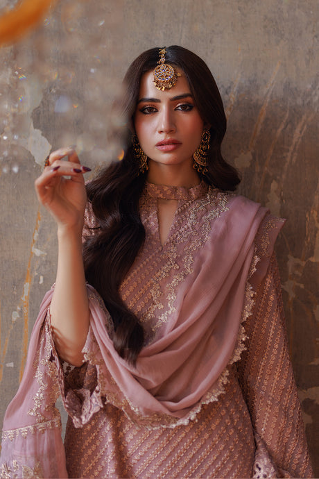 Azure | Ensembles Embroidered Formals | Azalea - Hoorain Designer Wear - Pakistani Ladies Branded Stitched Clothes in United Kingdom, United states, CA and Australia
