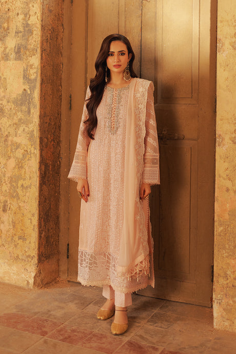 Azure | Ensembles Embroidered Formals | Coral Haze - Hoorain Designer Wear - Pakistani Ladies Branded Stitched Clothes in United Kingdom, United states, CA and Australia