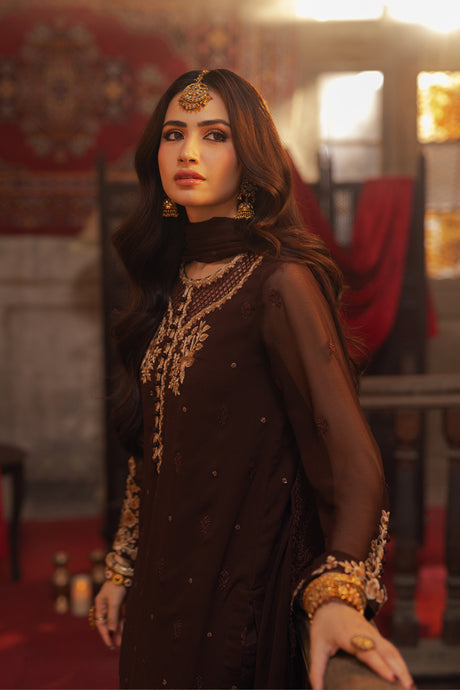 Azure | Ensembles Embroidered Formals | Amber Aura - Hoorain Designer Wear - Pakistani Ladies Branded Stitched Clothes in United Kingdom, United states, CA and Australia