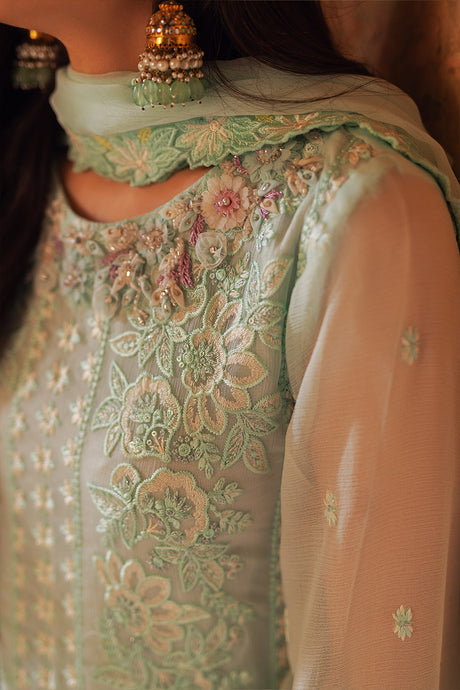 Azure | Ensembles Embroidered Formals | Floral Fern - Hoorain Designer Wear - Pakistani Ladies Branded Stitched Clothes in United Kingdom, United states, CA and Australia