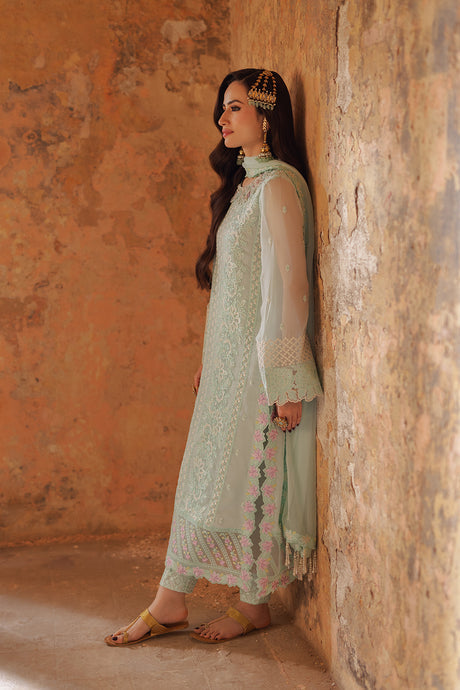 Azure | Ensembles Embroidered Formals | Floral Fern - Hoorain Designer Wear - Pakistani Designer Clothes for women, in United Kingdom, United states, CA and Australia