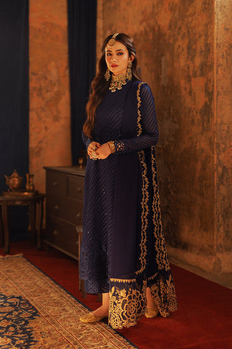 Azure | Ensembles Embroidered Formals | Aqua Serene - Hoorain Designer Wear - Pakistani Designer Clothes for women, in United Kingdom, United states, CA and Australia